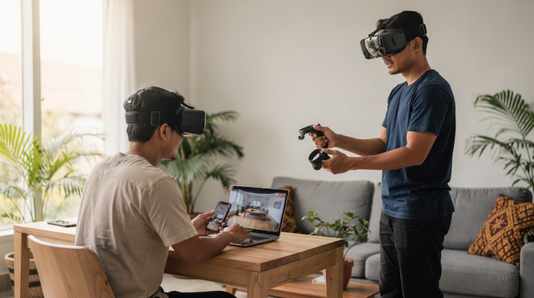 Perbedaan Tur Virtual 360 Derajat dan Pengalaman VR Interaktif
